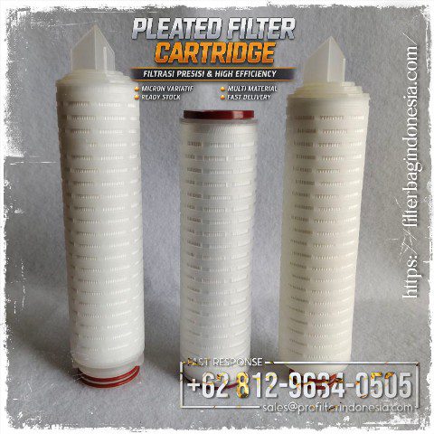 Polypropylene Pleated Filter Cartridge 1, 5, 10, 20 Micron