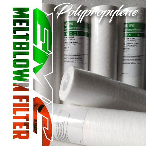EMC-01-10 Melt Blown Filter Cartridge 1 Micron 10 Inch Smooth Coreless DOE EMC-01-10 Melt Blown Filter Cartridge 1 Micron 10 Inch Smooth Coreless DOE