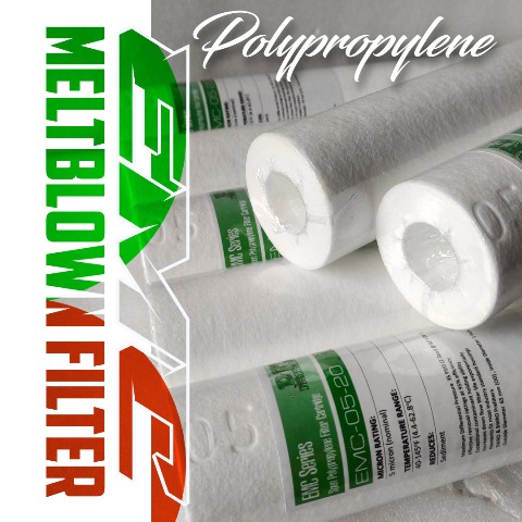 EMC-05-20 Melt Blown Filter Cartridge 5 Micron 20 Inch Smooth Coreless DOE