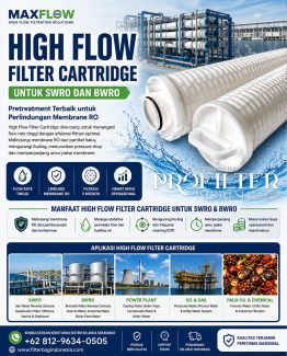 High Flow Filter Cartridge untuk SWRO dan BWRO